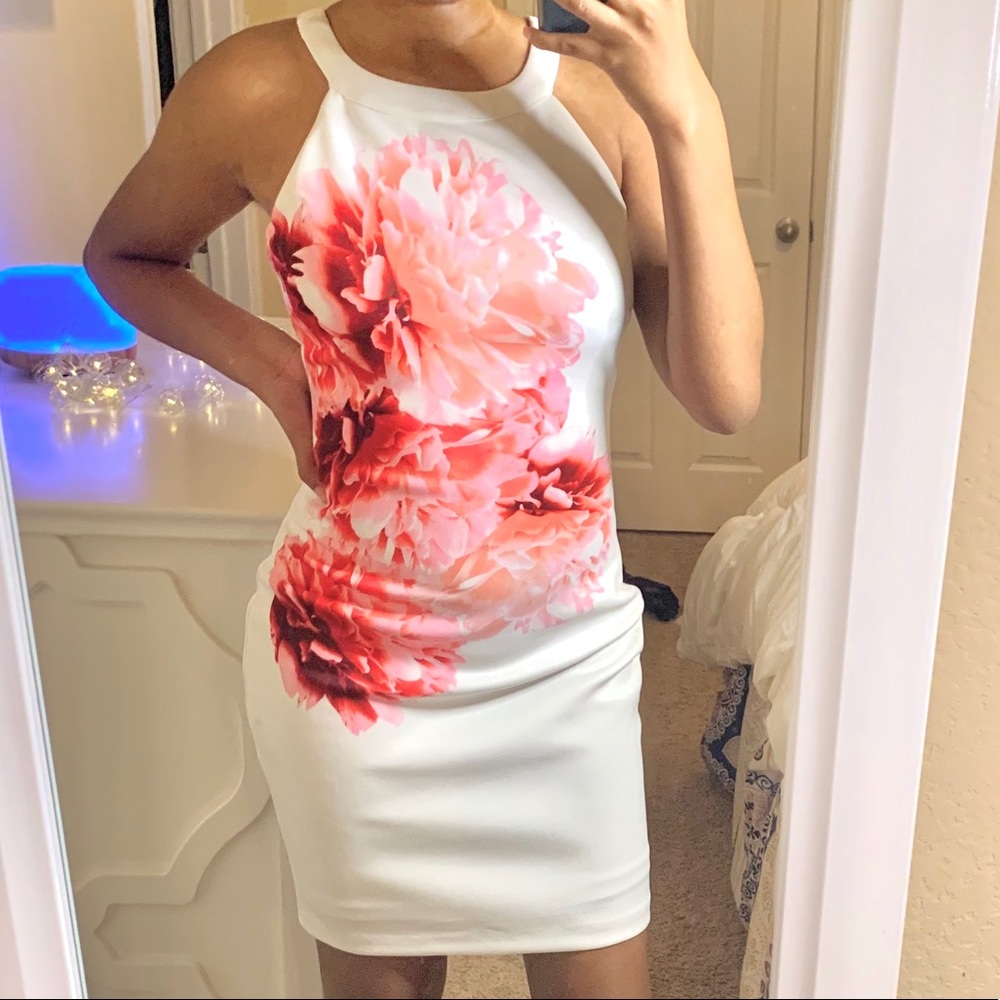 Guess Pink Flower Dress